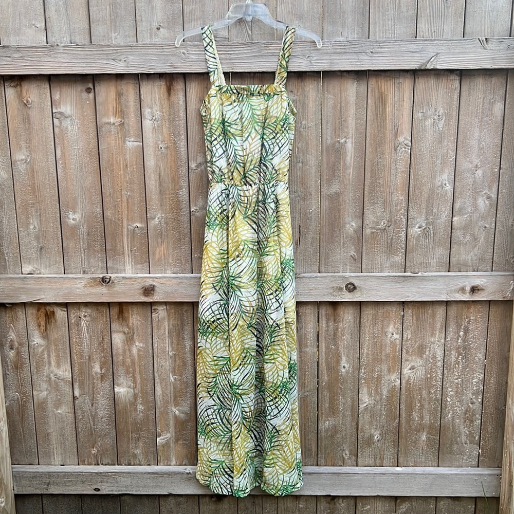 Palm tree breezy maxi dress